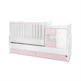 Bed MiniMAX NEW white+orchid pink /removed front panels/